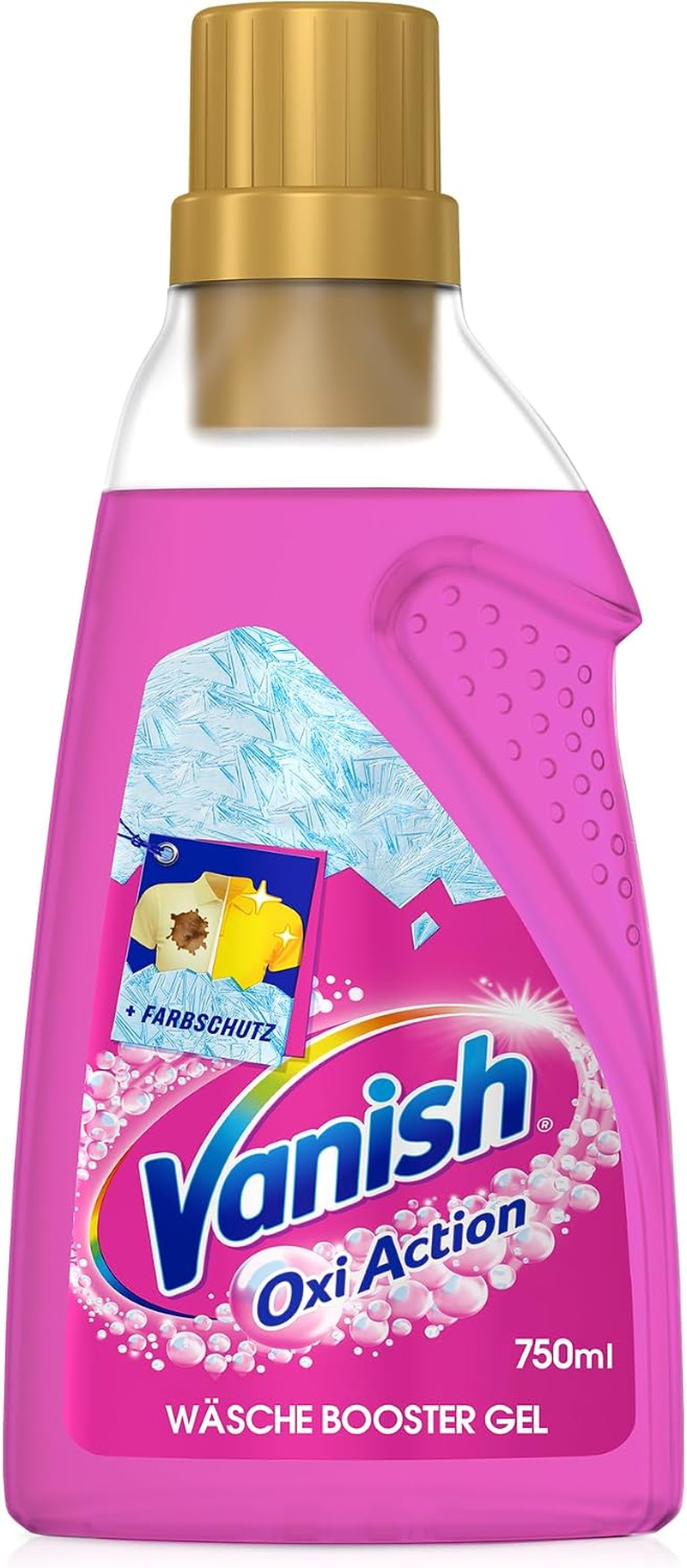 Vanish Oxi Action Gel Pink – 1 X 750 Ml – Fleckenentferner Und Wäsche-Booster Gel Ohne Chlor – Für Bunte Wäsche