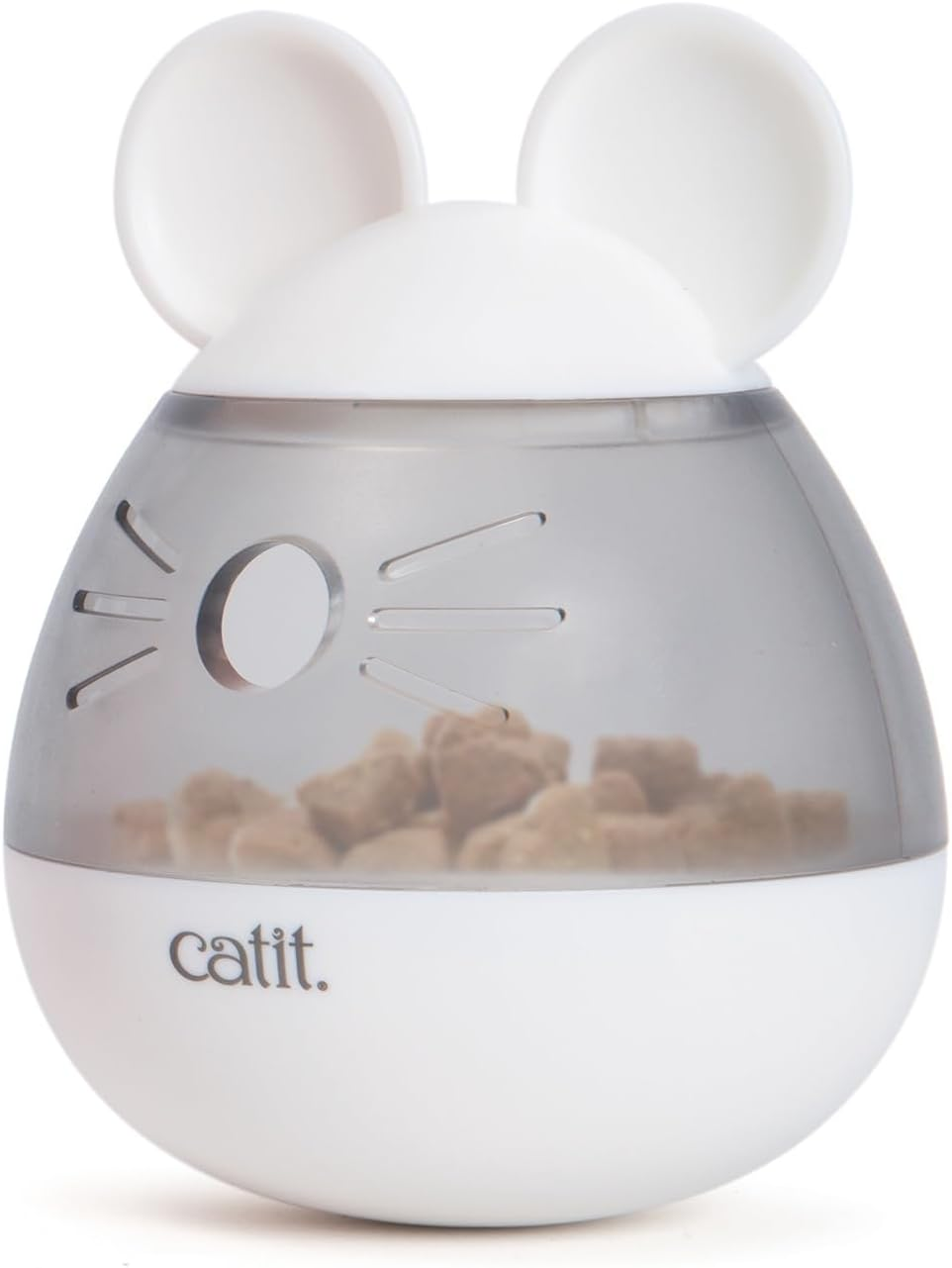 Catit Pixi Interactive Mouse-Shaped Cat Treat Dispenser, Slow Feeder Toy for Cats & Kittens