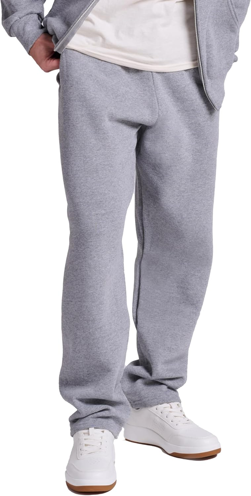 Russell Athletic Men'S Dri Power Fleece Open Bottom Sweatpants with Pockets, Relaxed Fit, Moisture Wicking