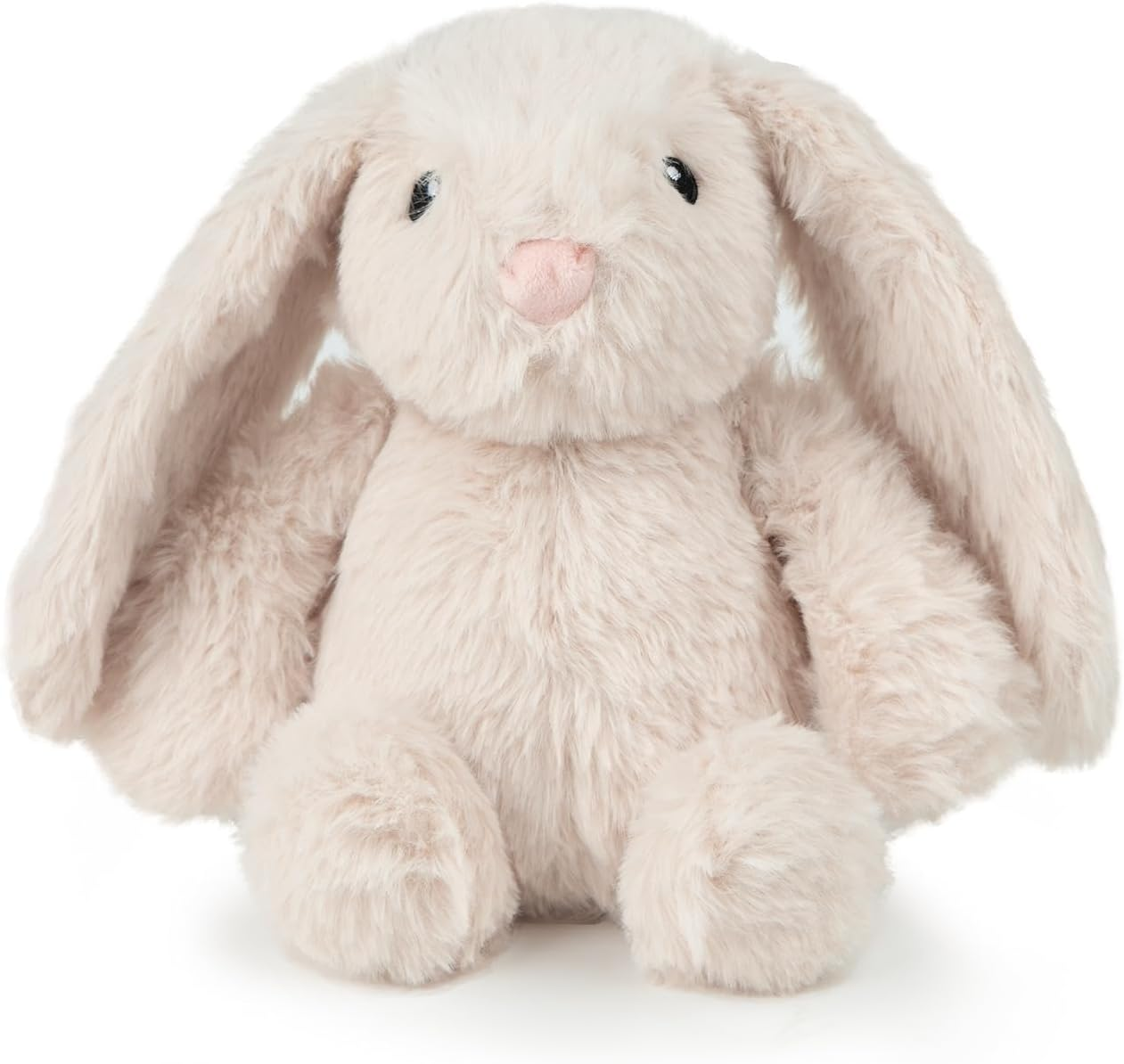 Squeaky Dog Toys with Soft Durable Fabric for Small, Medium and Large Pets Interactive Toy for Indoor Play, Supports Active Biting and Play - Bunny (Beige), Small