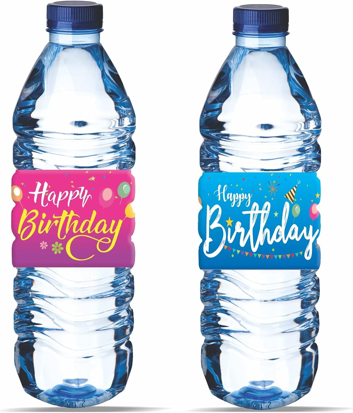 PARTH iMPEX Happy Birthday Water Bottle Labels - (Pack of 100) 8.5" x 2.25" W... - Picture 7 of 14