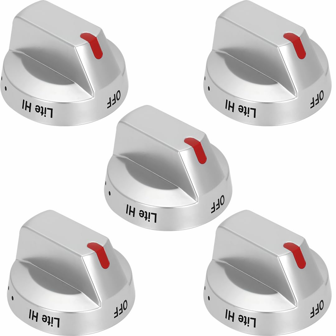 DG94-04167L Knobs for Samsung NX60A6311SS NX60T8511SS NX60T8711SS NX60T8751SS NX60A6111SS Gas Stove Replace DG94-03955C(5 PCS)