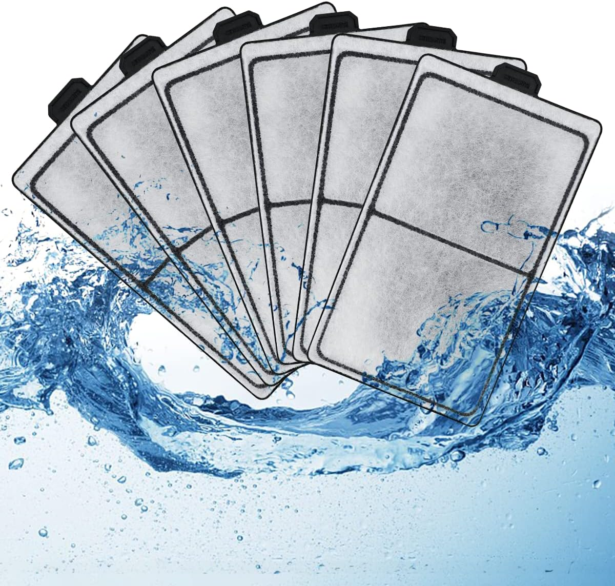6 Packs PF-S Filter Cartridge for PF10 Power Filters, Only Fit to Model PF10 Power Filters