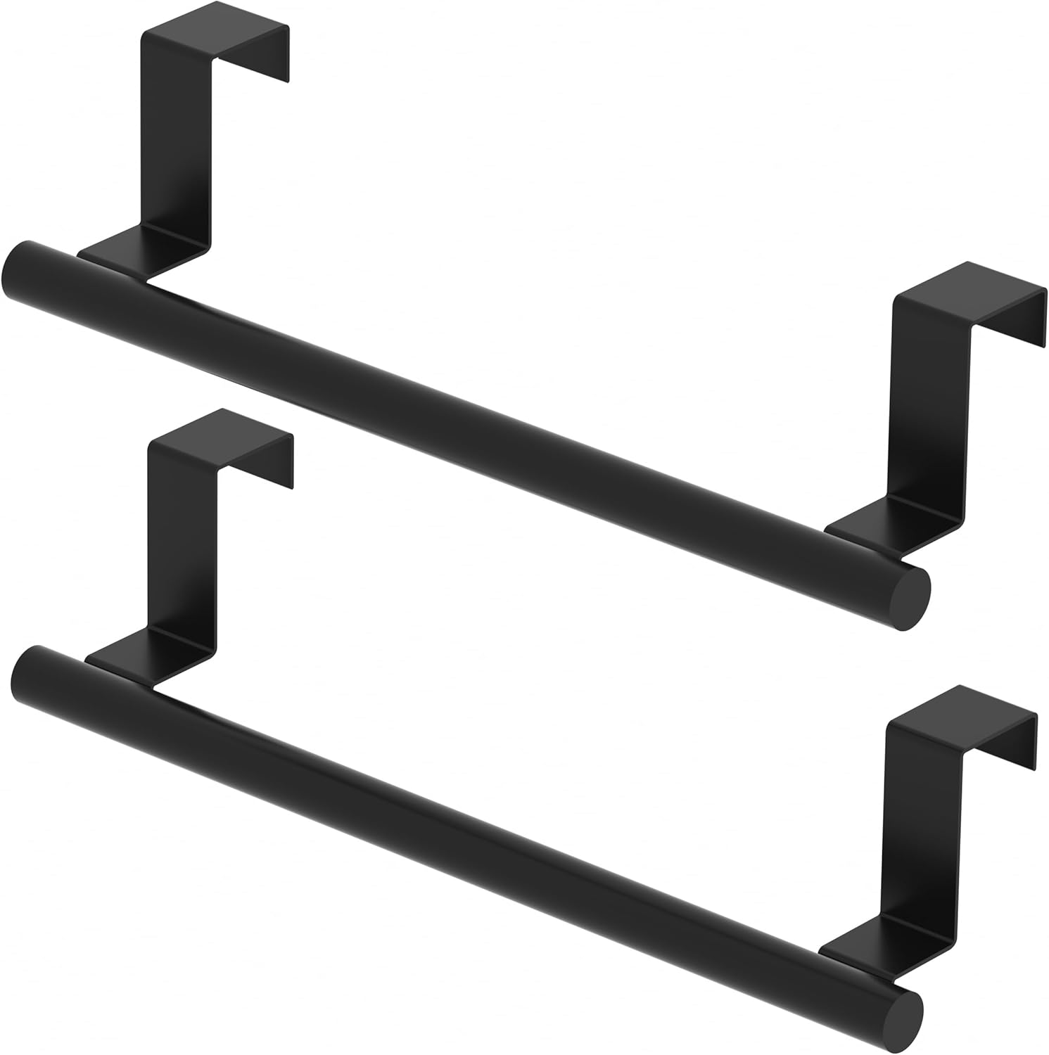 2Pcs Over Cabinet Door Towel Holder Kitchen Towel Rack Bathroom Towel Hanger Bar