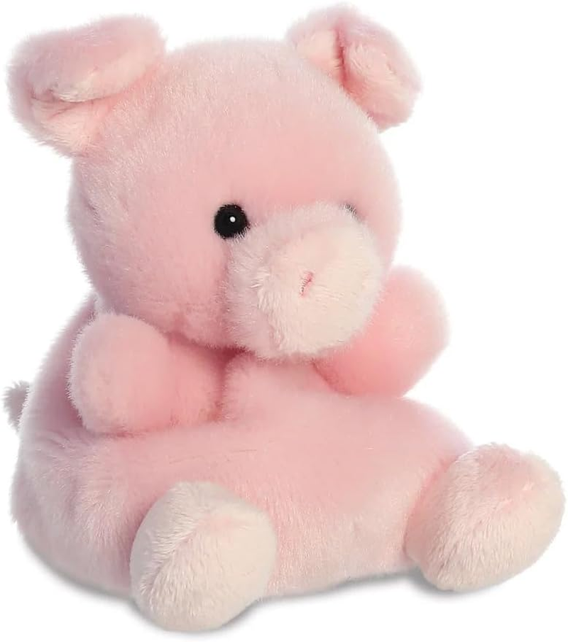 Palm Pals, Wizard the Pig Soft Toy, 61242, 5 Inches, Pink