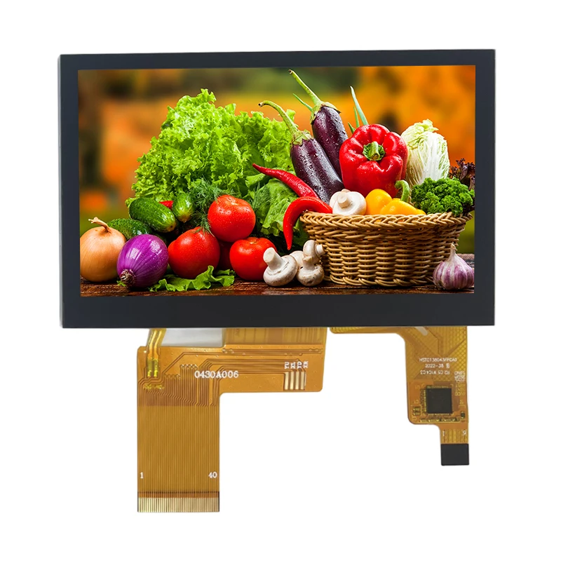 4.3 inch 480xRGBx272 ILI6485A Driver 350 bright TFT lcd display module Without touch 40PIN RGB