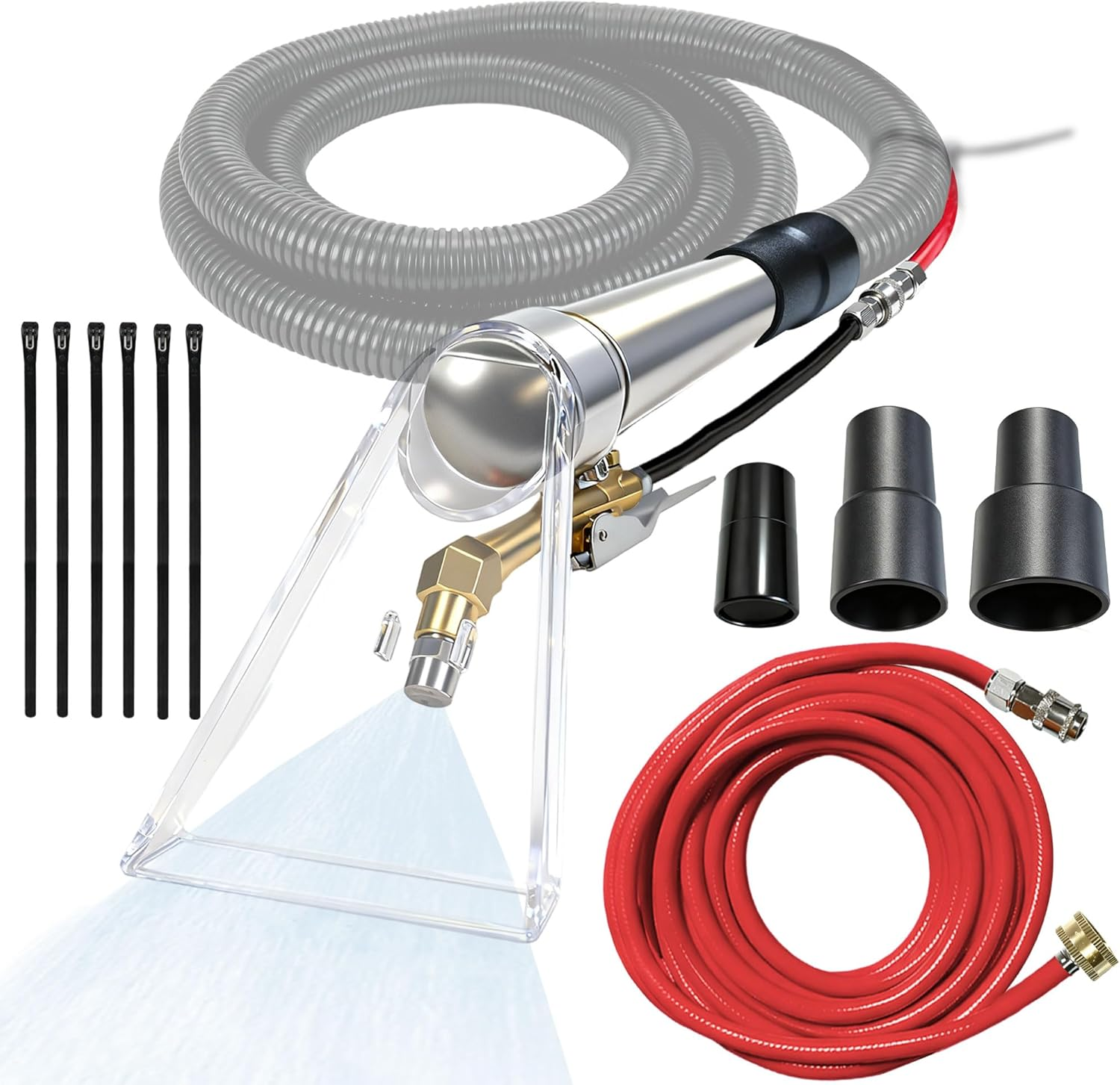 Universal Fit Any Brand‘S Shop Vac Extractor Hose Kit Better Attachment Wet/Dry Vacuum Adapters for Carpet Cleaning Upholstery & Auto Car Detailing