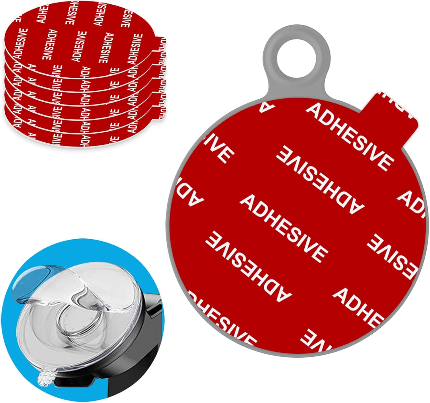 Dashboard Pad Mounting Disk Adhesive For Suction Cup Car Phone Holder 6Pack