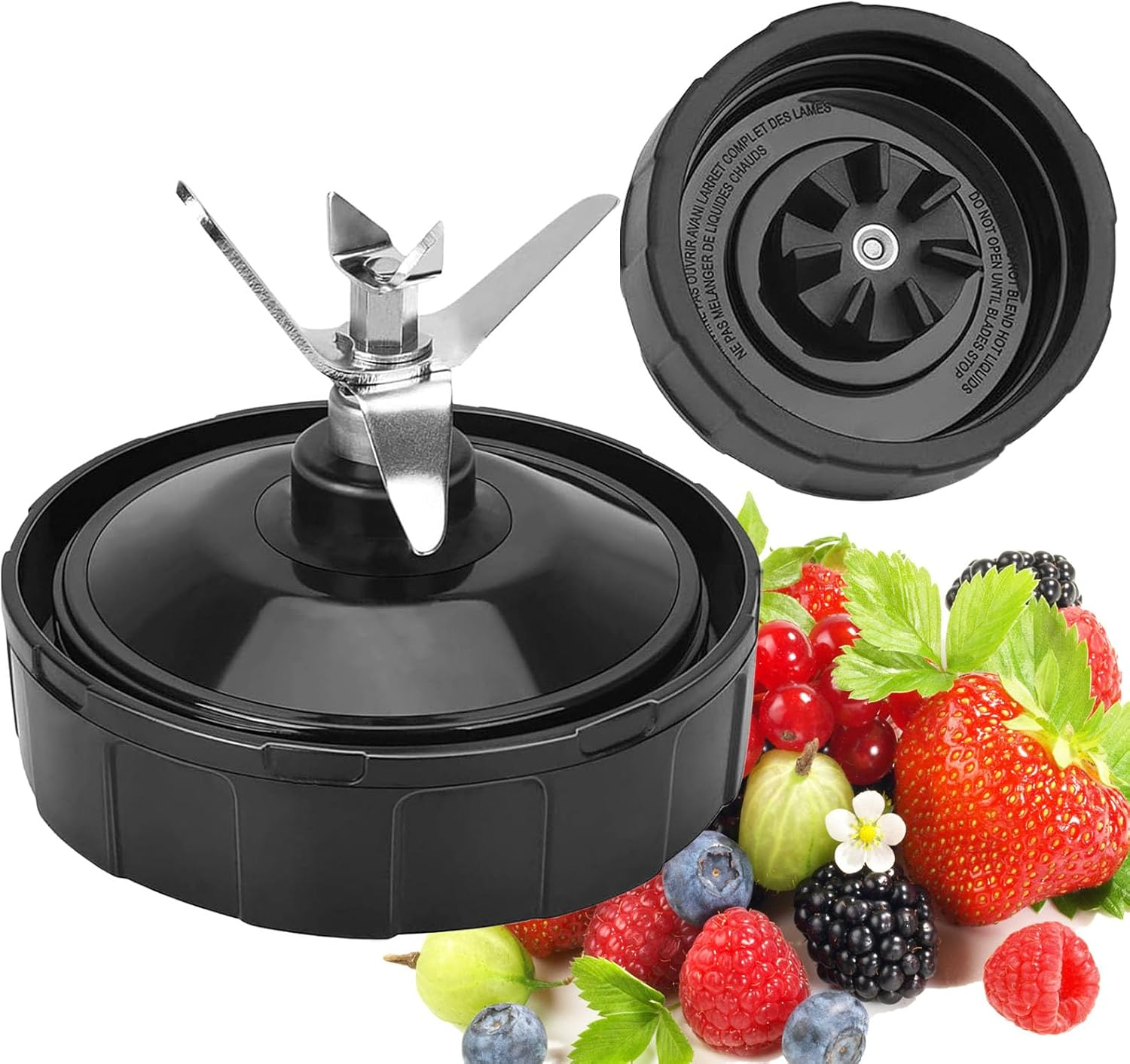 Ninja Blender Replacement Blade, Blender Replacement Parts 7 Fins Extractor Blade Assembly Compatible with BL480-30 BL640-30 BL642-30 BN401 BN751 BN801 NN100-30 NN102 BL2012