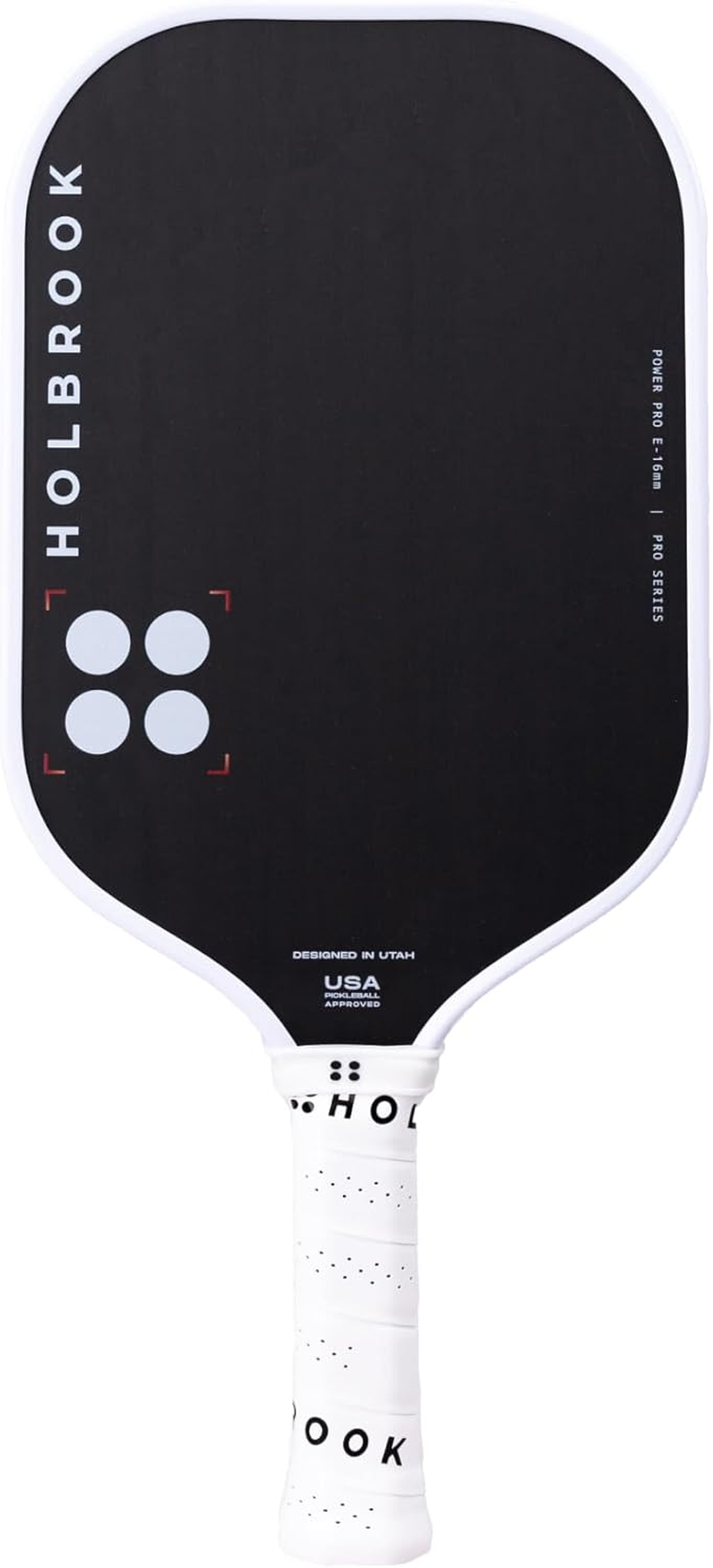 Power Pro E Elongated Pickleball Paddle: USAPA Approved, Carbon Fiber Surface, Power, Control, Spin, Edgecraft Foam Polypropylene Honeycomb Core