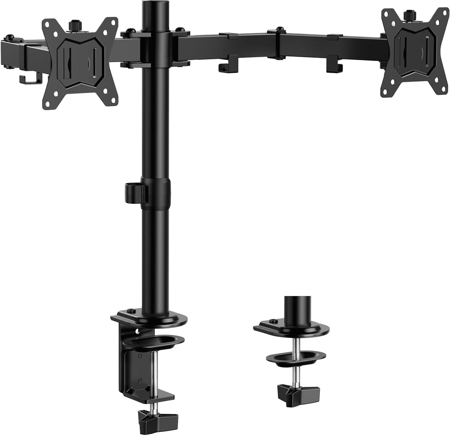 Dual Monitor Desk Mount, Fully Adjustable Dual Monitor Arm for 2 Computer Screens up to 32 inch, Heavy Duty Dual Monitor Stand for Desk, Holds up to 17.6 lbs per Arm, EGCM1