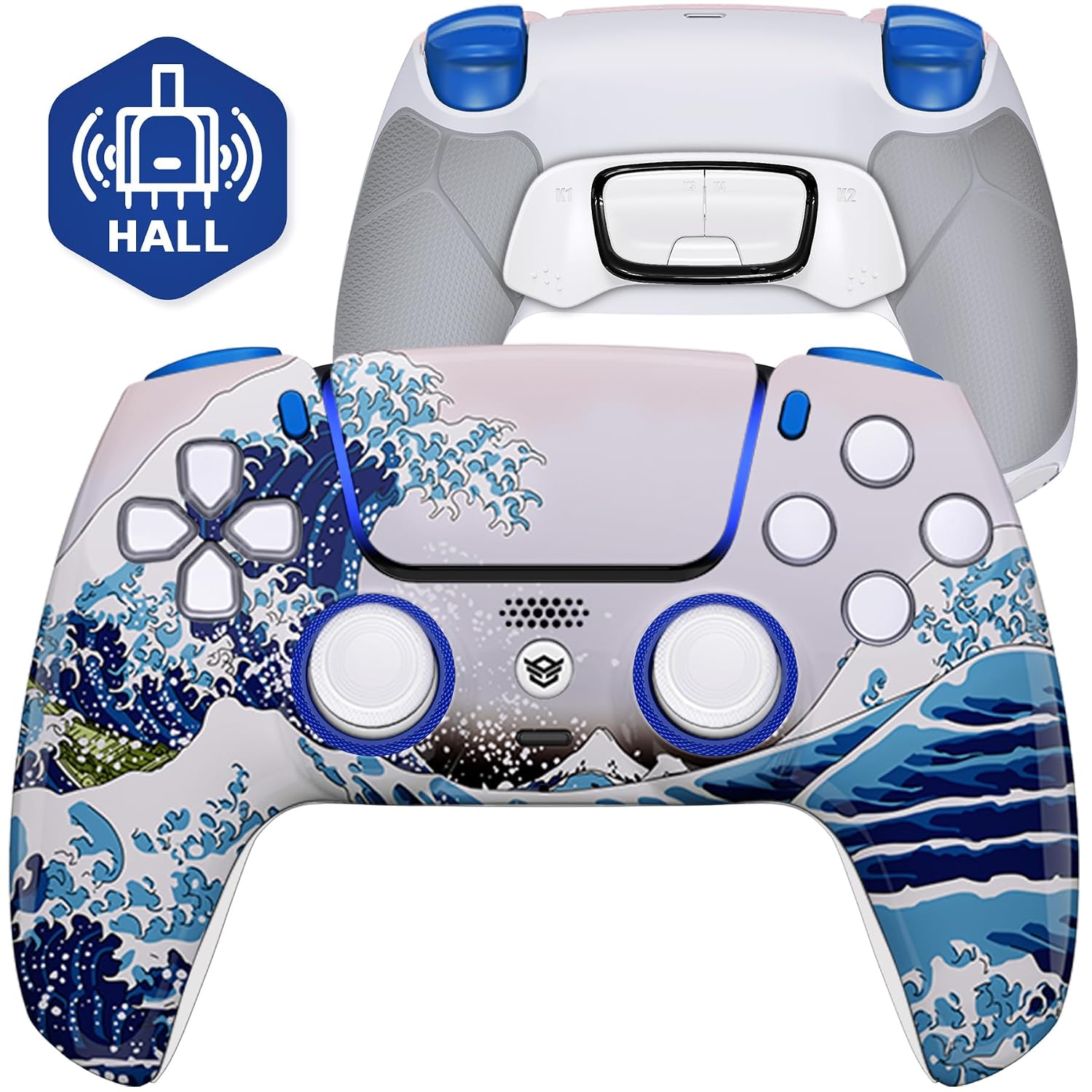 HEXGAMING ULTIMATE Wireless Controller Compatible with Ps5, Waves
