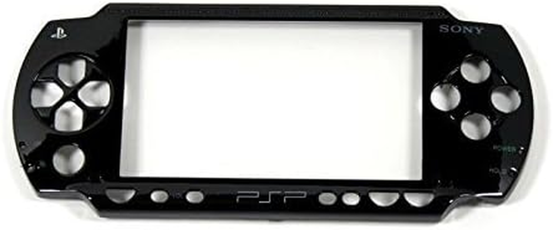 Black Faceplate Front Cover Case for PSP 1001 PSP 1000 Replacement Shell