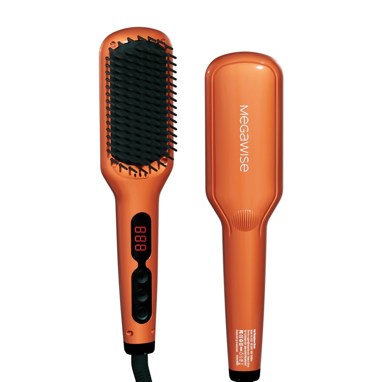 Hair Straightener Brush Anti-Scald Ionic Auto-Off