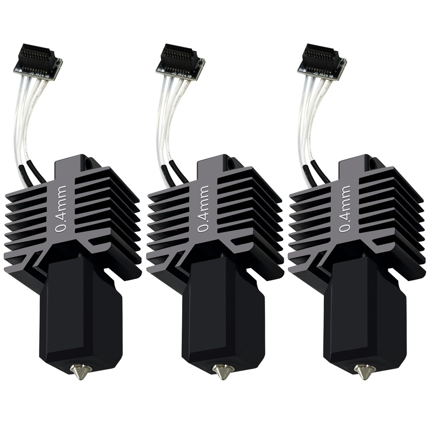 3 PCS P1S/P1P 0.4MM Upgraded Integrated Hotend Kit Hardened Steel Nozzle