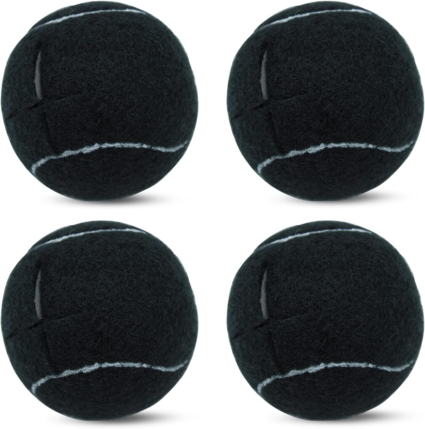 4 PCS Precut Walker Tennis Balls for Furniture Legs and Floor Protection, Heavy Duty Long Lasting Felt Pad Glide Coverings