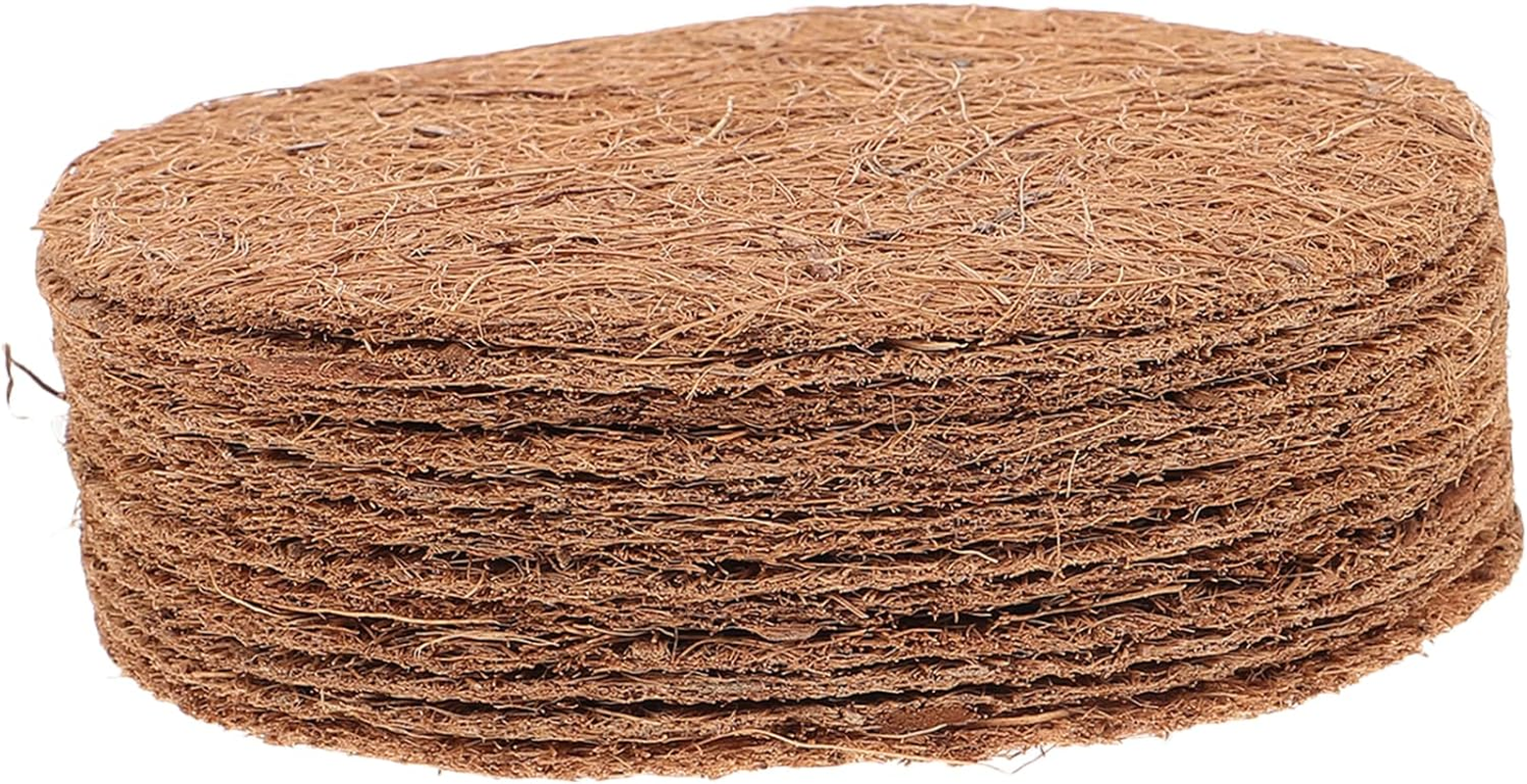CIYODO 12Pcs Coco Coir Liner for Hanging Baskets Natural Coconut Fiber Basket... - Picture 2 of 12