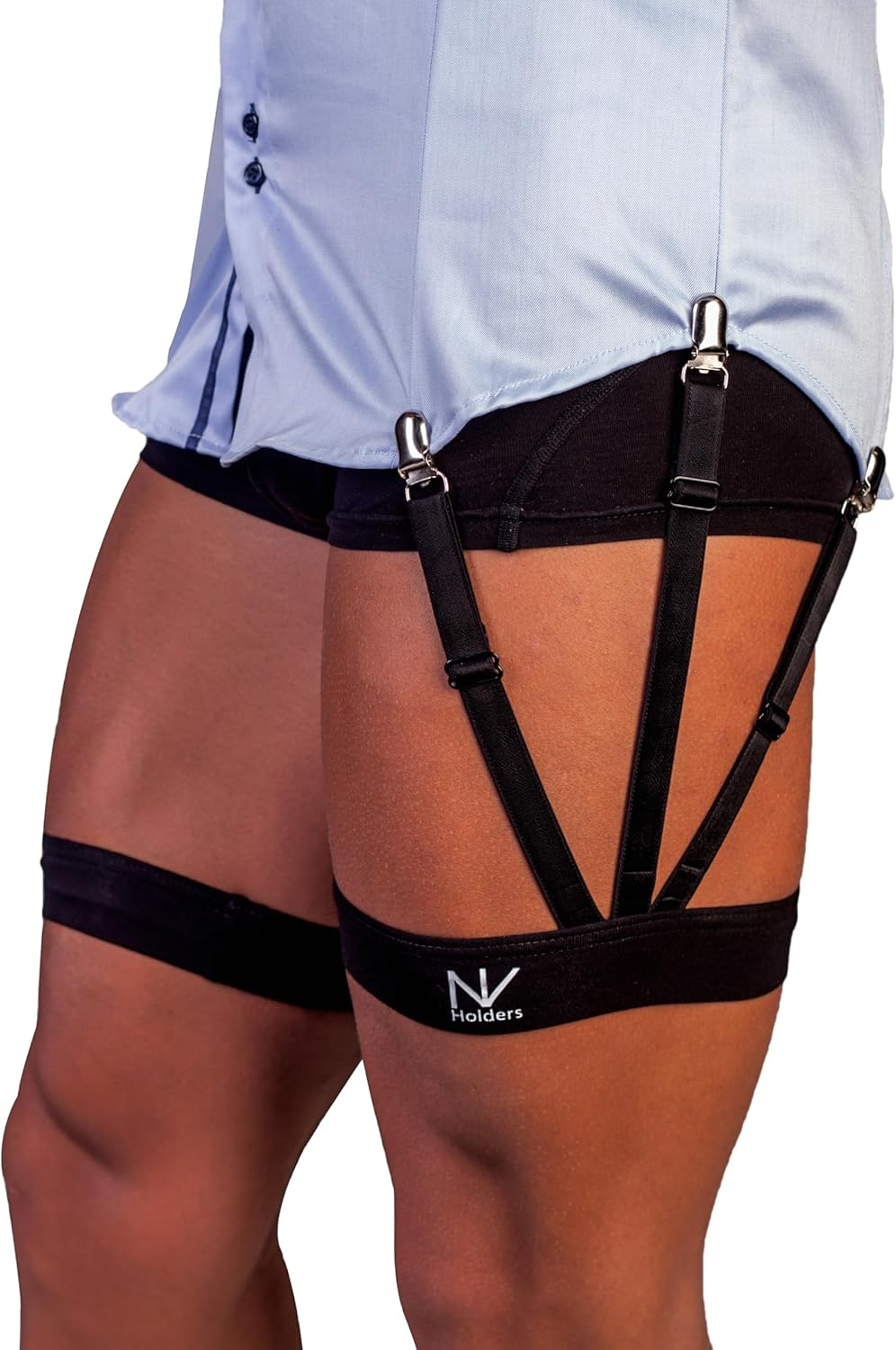 S Holder sujetadores de camisa premium para hombres ligas para fajar camisas