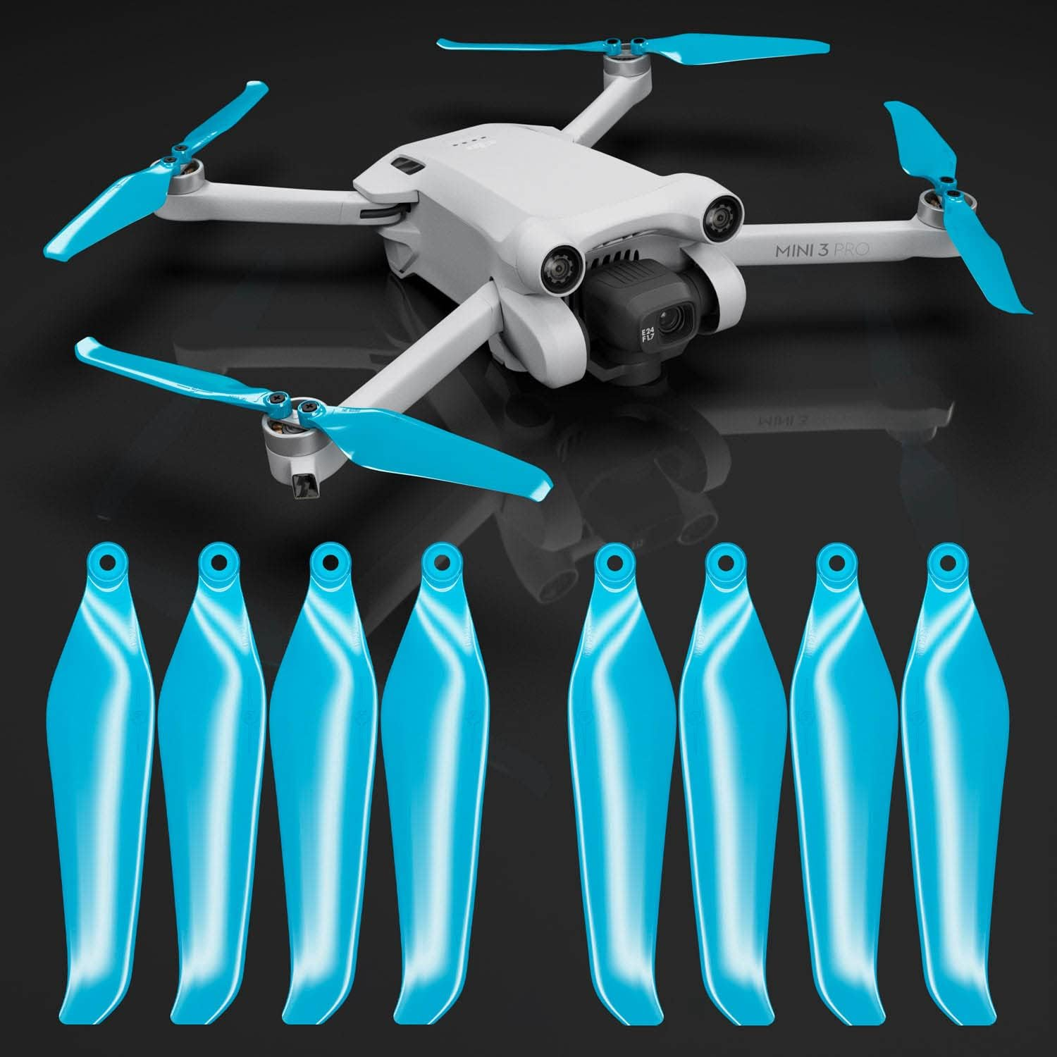 Master Airscrew Stealth Propellers for DJI Mini 3 Pro & Mini 4 Pro - Red, 4 p... - Picture 10 of 18