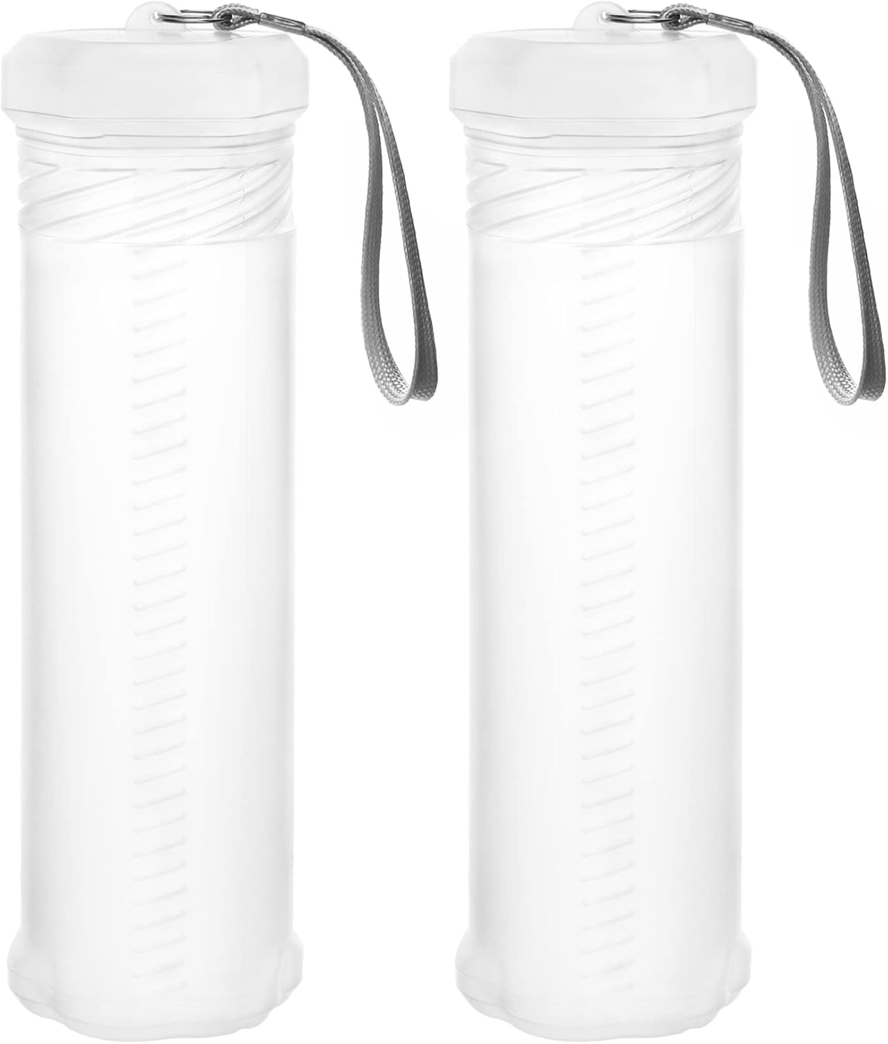 QWORK Extendable Artist Storage Tube - Durable Plastic, 2 Pack Adjustable Length 8.5