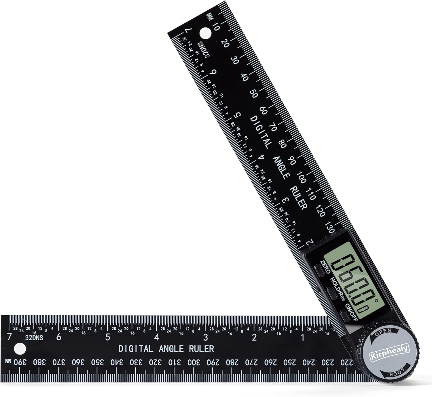 Digital Angle Finder Protractor, 7Inch 200Mm Angle Gauge Professional Measuring Tool, Third Generation Adjustable Angle Ruler, Quick Display for Carpentry Construction and Home Improvement