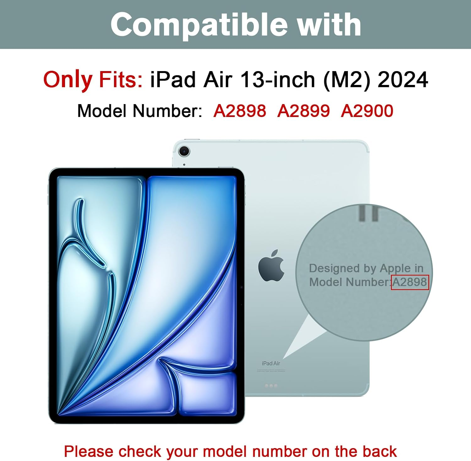 ProCase for iPad Air 13 Inch Case 2024 M2, 13" iPad Air Case 2024 iPad Air 13... - Picture 3 of 11