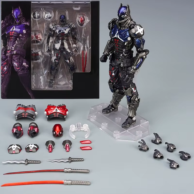 AMAZING YAMAGUCHI Action Figure Arkham Knight Batman Red Hood Robin