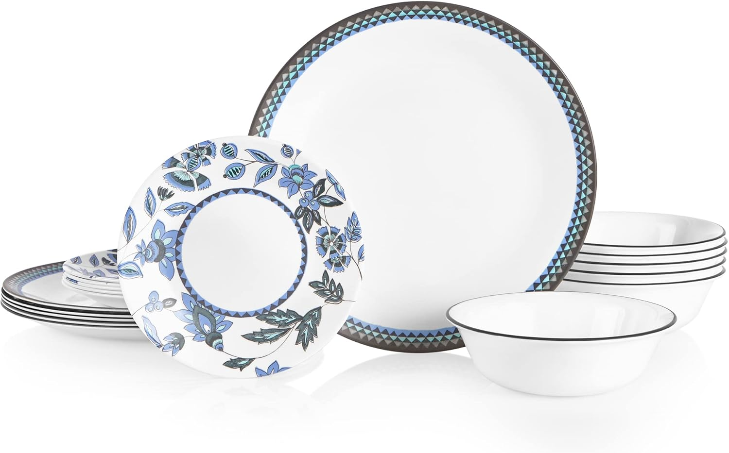 Corelle Vitrelle Dinnerware Set, Caspin Lace (18-Piece Set) - Picture 10 of 13