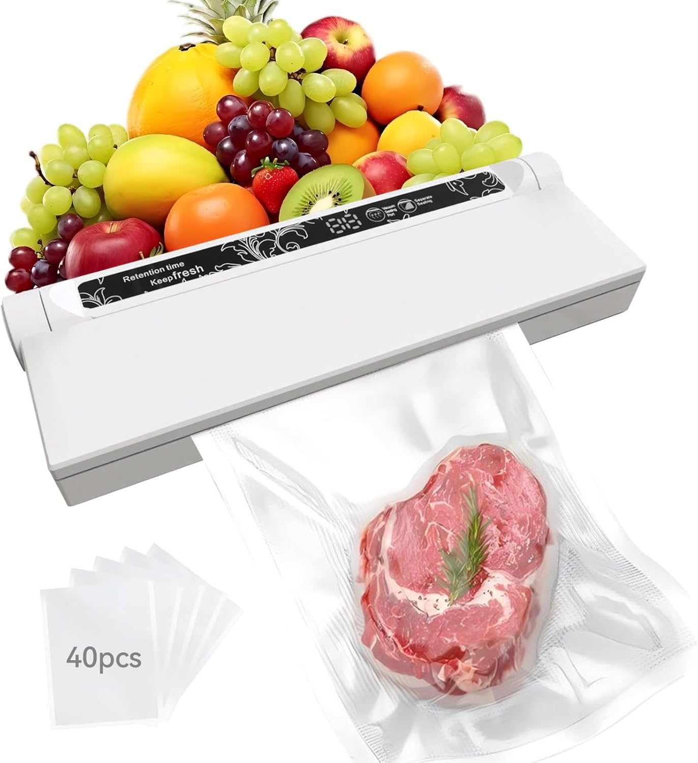 Vacuum Sealer Machine - Fully Automatic Dual Use for Dry & Wet Foods 