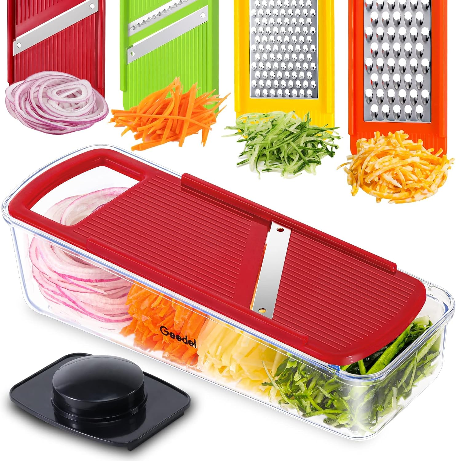 mandolina de cocina cortador para verduras y frutas de acero inoxidable multiuso