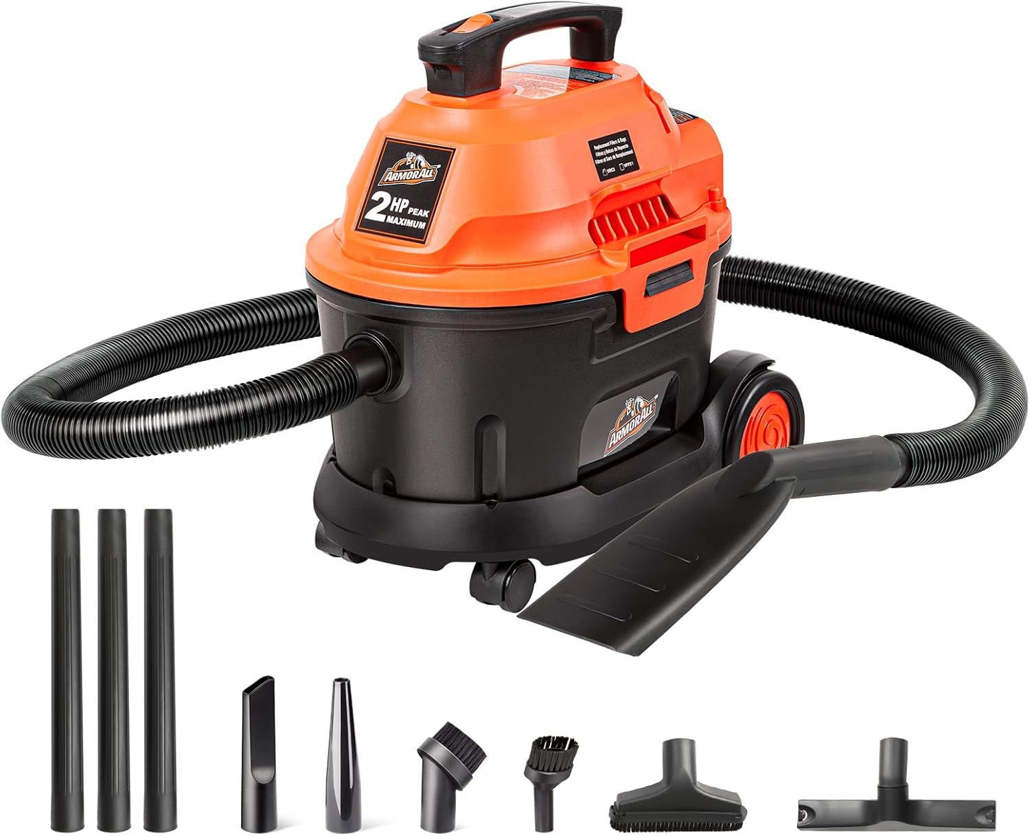 AA255W Wet/Dry Utility Vac 2.5 Gallon, 2.5-Gallon,120 Volts (AC), Orange/Black