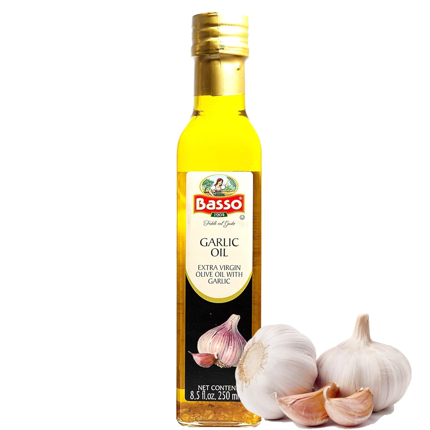 - Garlic Oil, Infused Premium Extra Virgin Olive Oil, 8.5 Fl Oz (250 Ml), Cooking, Dipping, Dressing, and Tasting