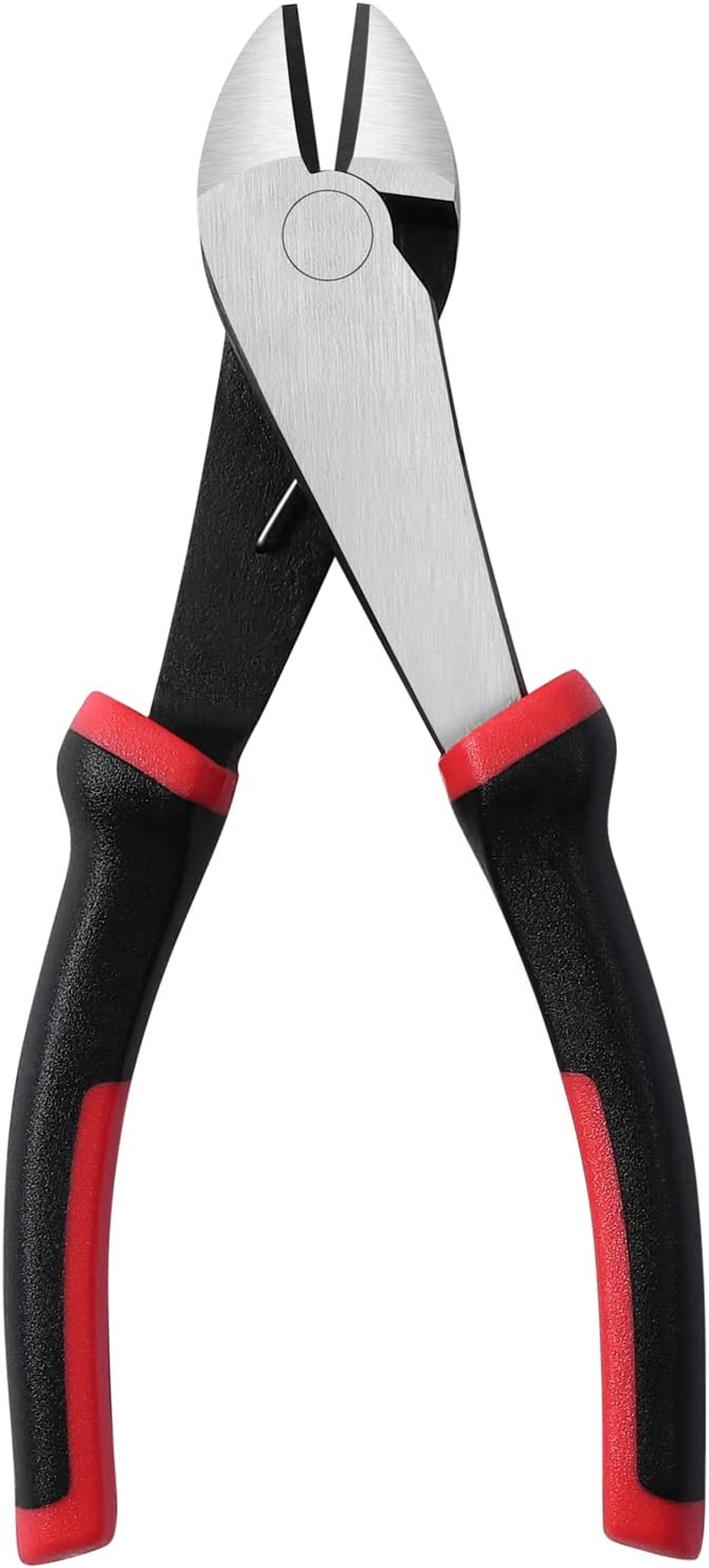 7-inch Wire Cutters, Spring-loaded Side Cutters Dikes, Ultra Tough and Durable Diagonal Cutting Pliers in CRV Steel, Heavy Duty Cutting Pliers for Electrical, Artificial Flowers and Homes