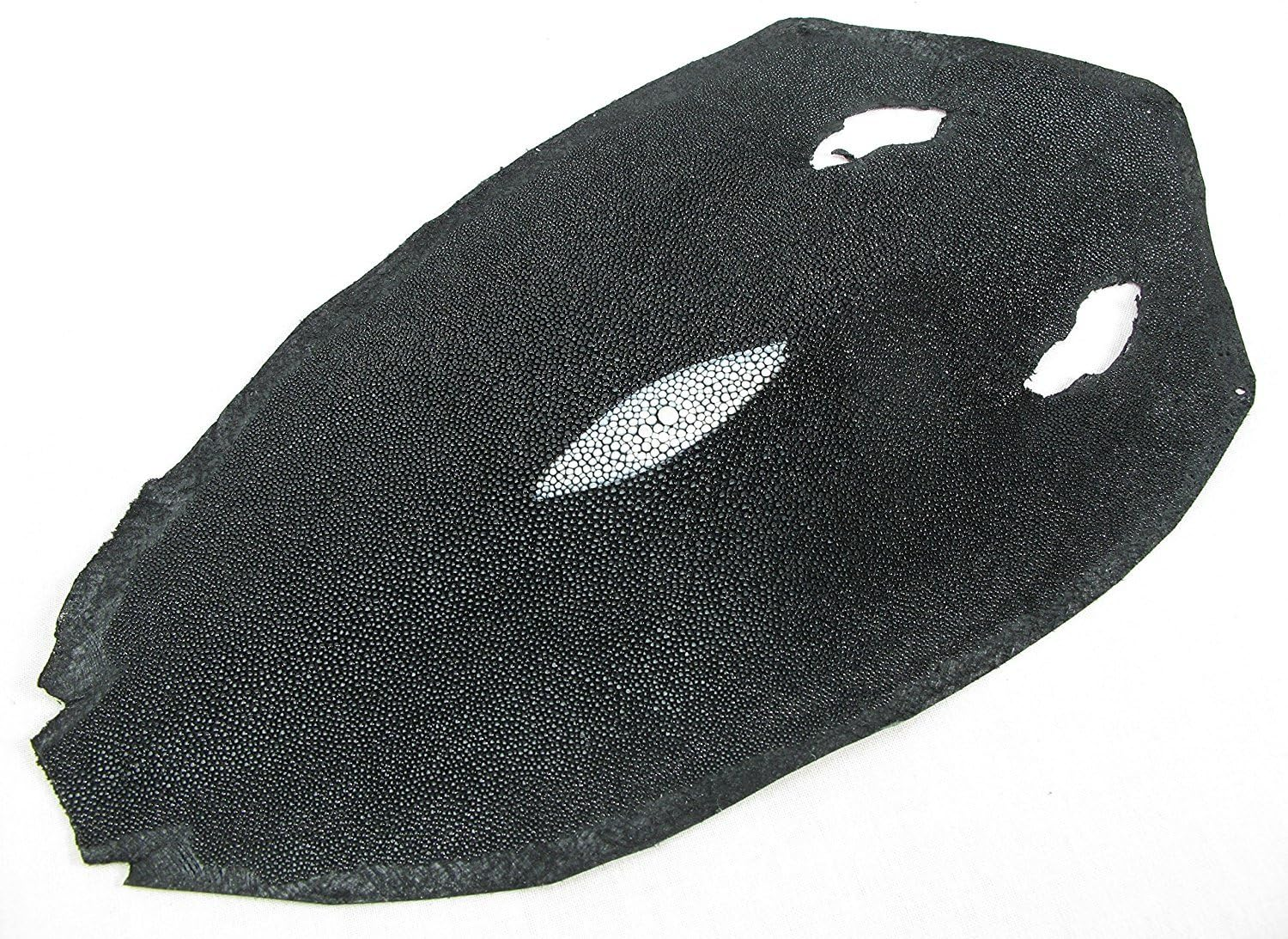 Genuine Stingray Skin Leather Hide Pelt Black (5