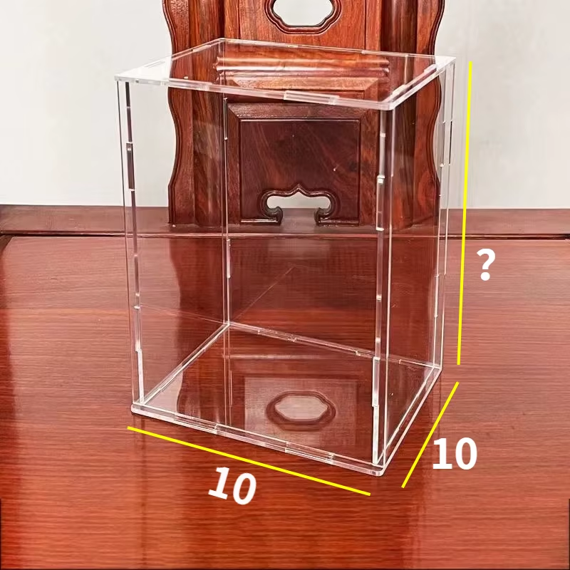 Clear Acrylic Display Box Countertop Case Organizer Stand Dustproof Showcase for Figures/Toys/Collectibles/Gundam/Car Model/Lego