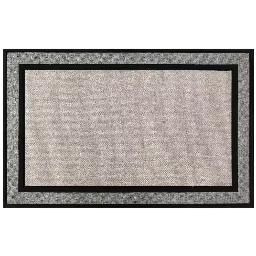 Racetrack Gray 30 In. X 47 In. Rubber Non-Slip Indoor Outdoor Door Mat