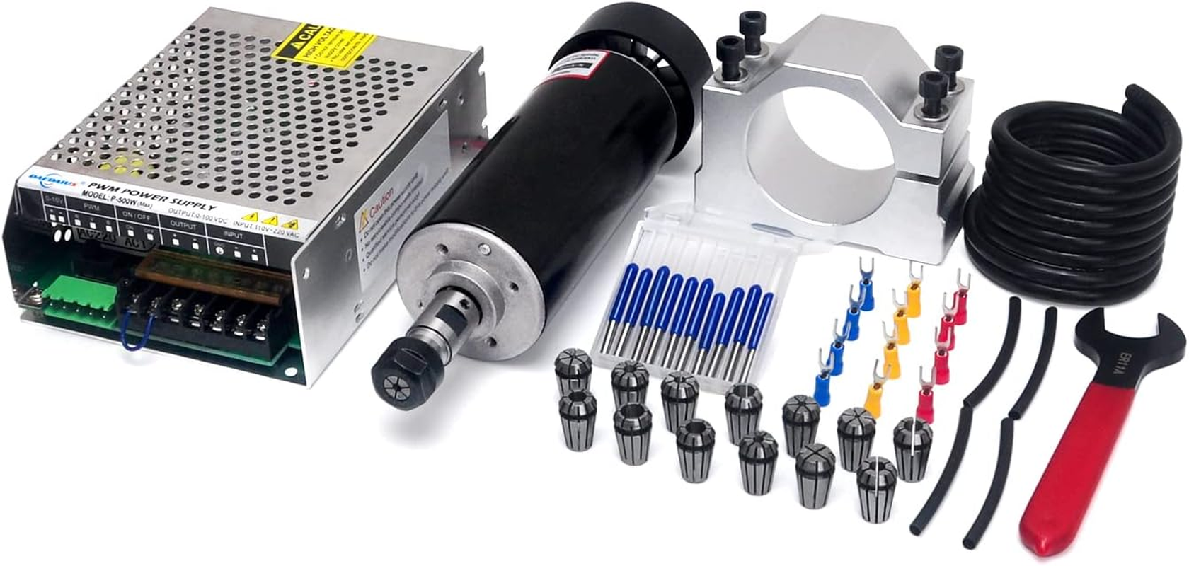Daedalus CNC Spindle Motor Kit, 500W, ER11, Brushed