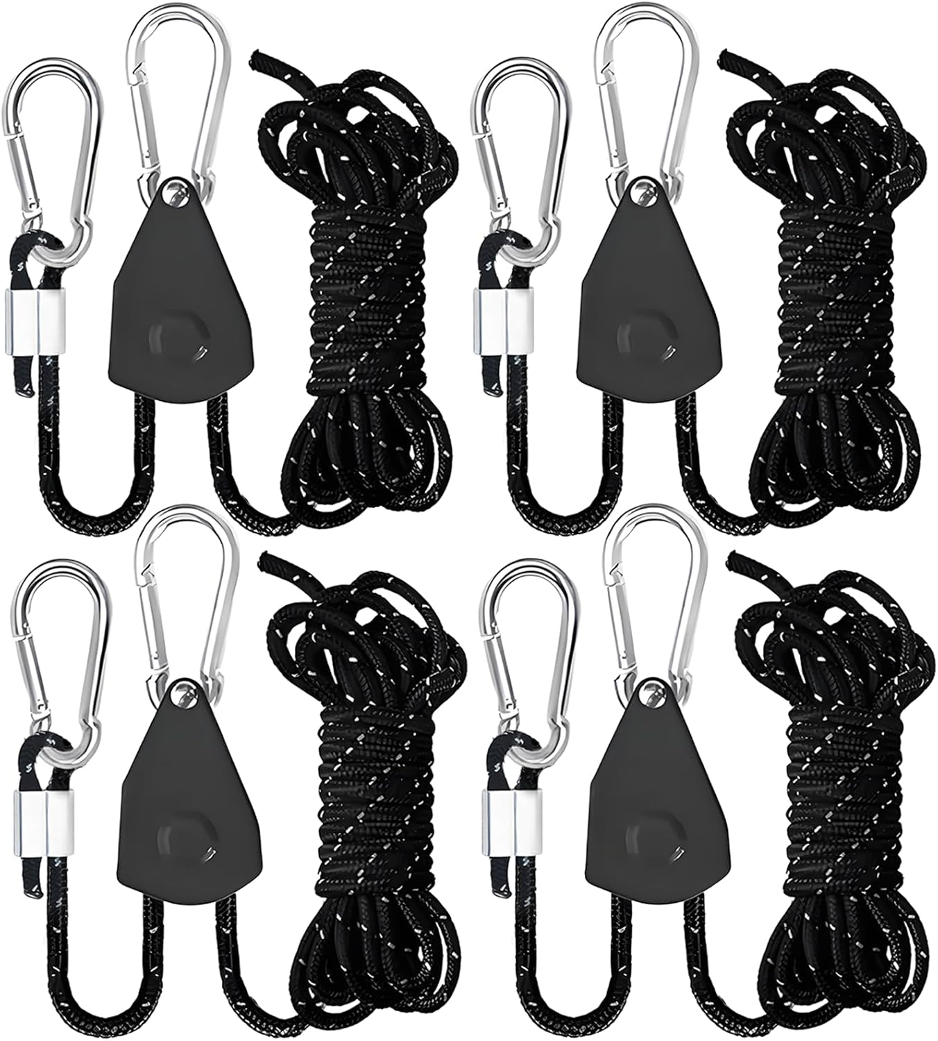 Adjustable Heavy-Duty Camping Rope Hanger & Pulley System for Tents and Tarps