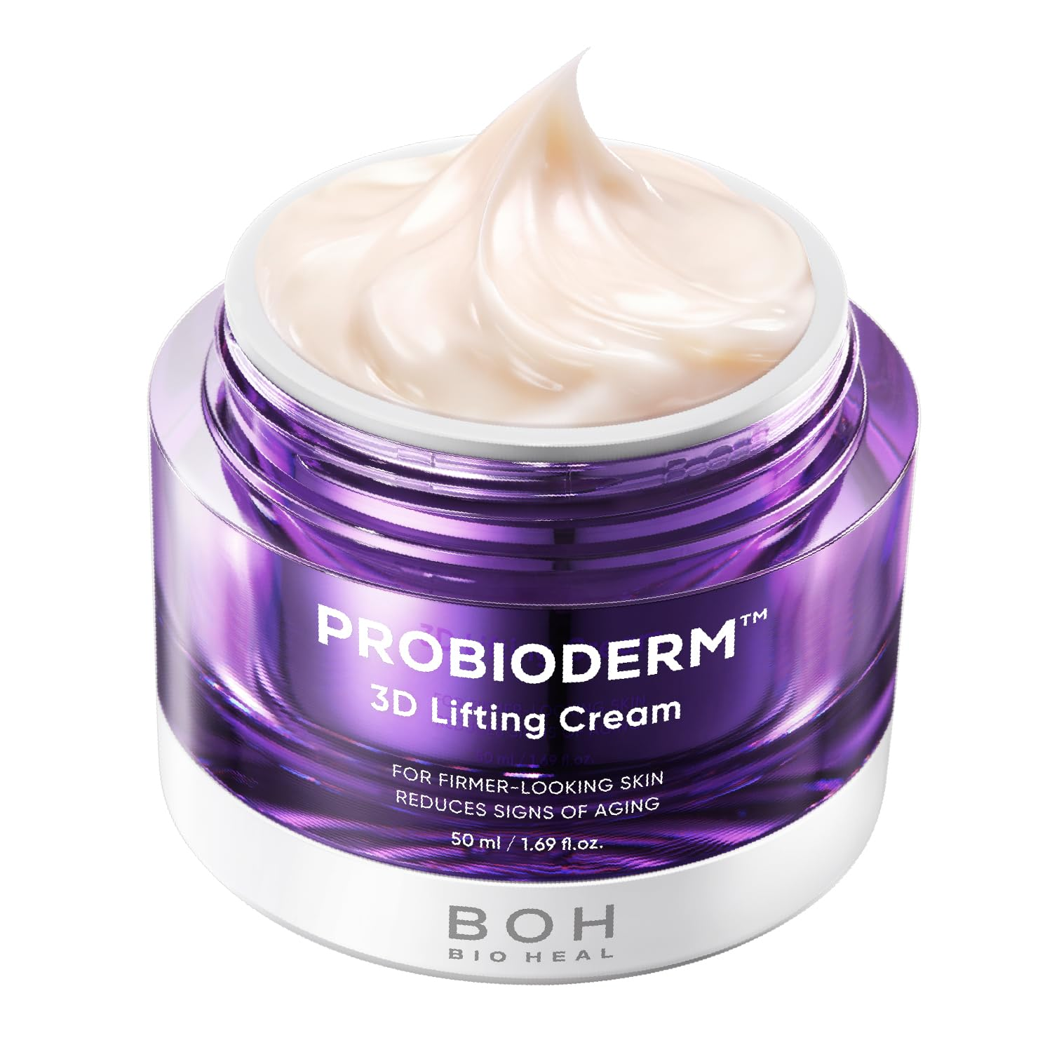 Probioderm 3D Lifting Cream 1.7 Fl Oz - Cardi B'S Advanced Korean Facial Night Cream with 17-Peptide Complex & Probioderm for Face and Neck, Butter-Rich Texture for Perfect Slugging