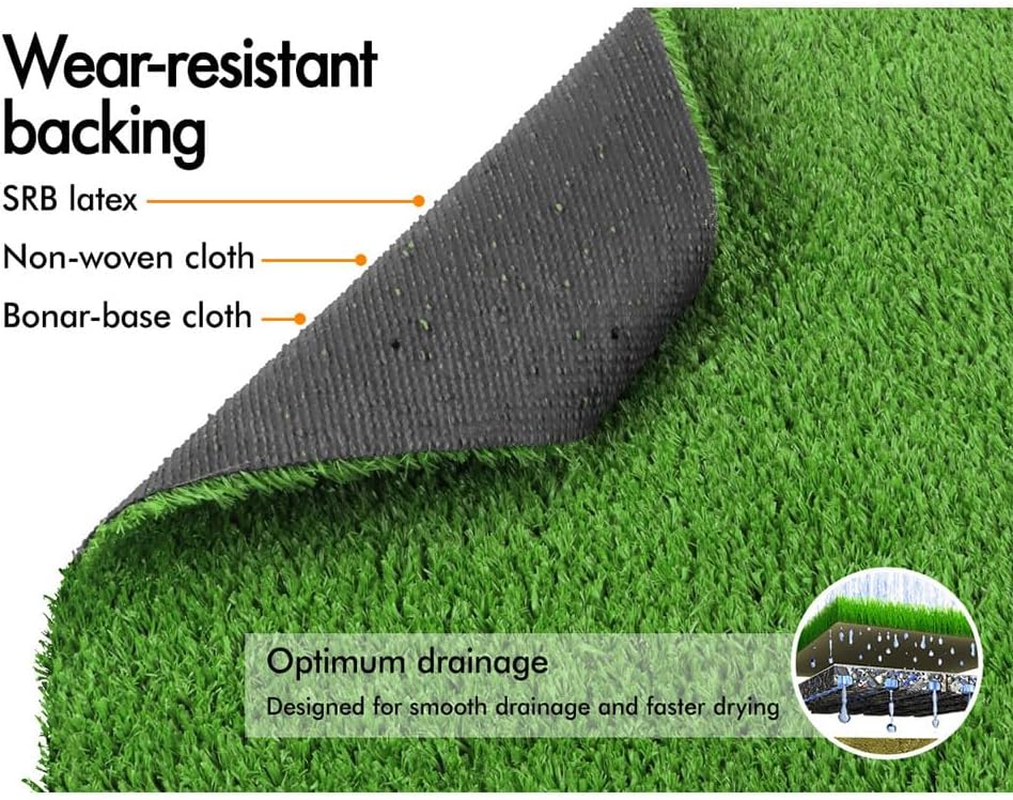 OTANIC Artificial Grass 10SQM Roll 2x5m Synthetic Turf Mat in 12mm Pile Heigh... - Picture 9 of 14