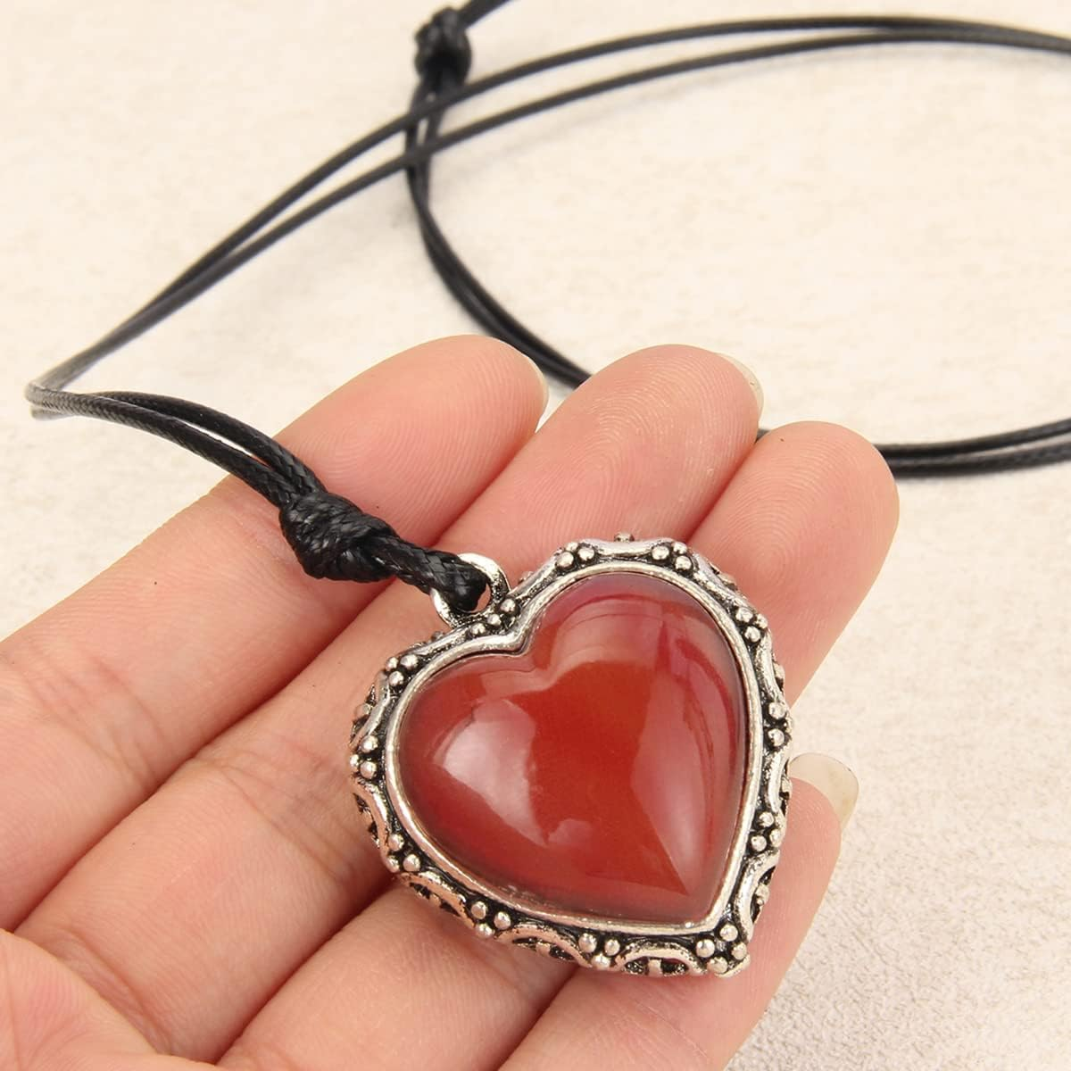 Boho Leather Cord Necklace Wooden Pendant Long Sweater Necklace Unisex