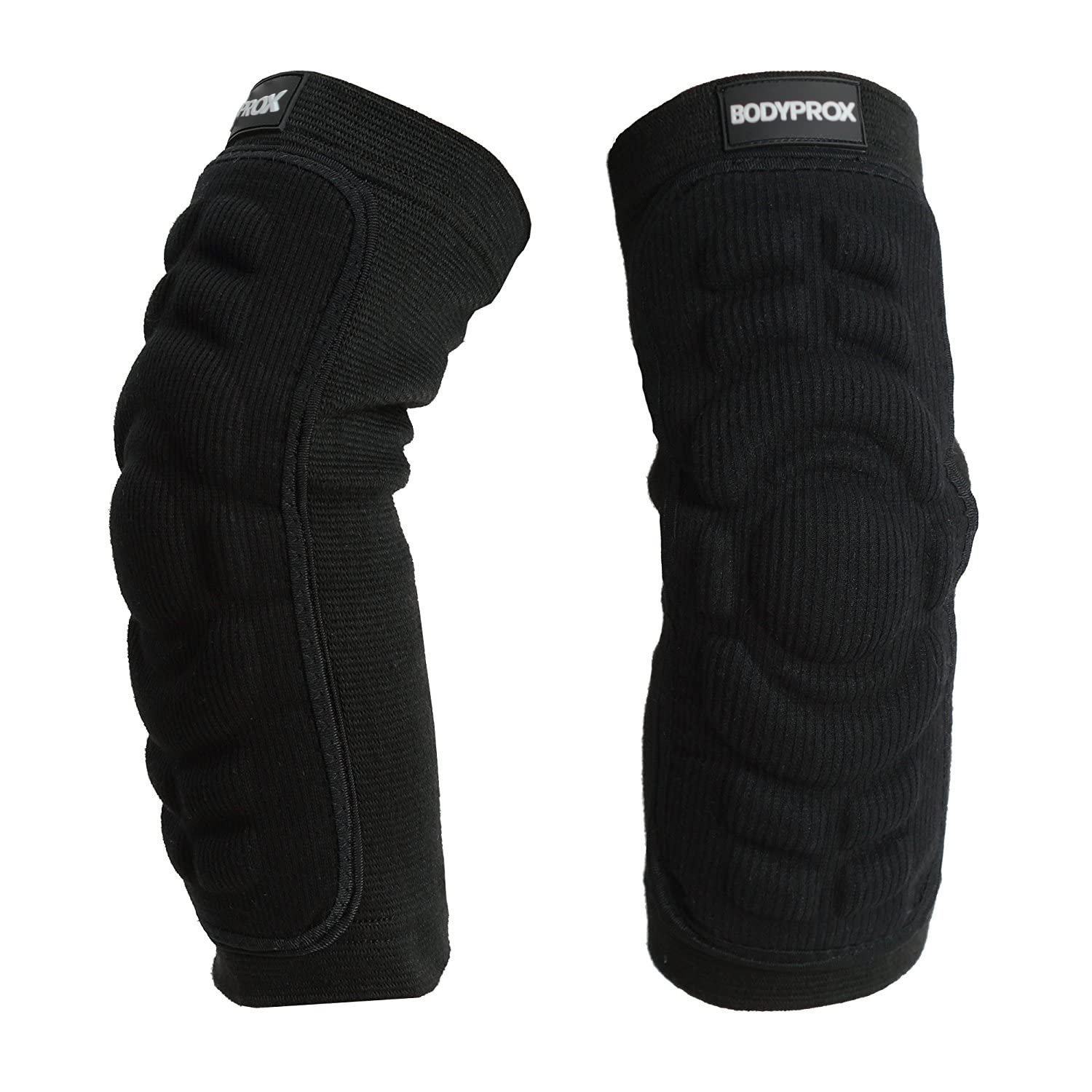 Elbow Protection Pads 1 Pair (Large) Impact Cushion Guard Sleeve for Sports