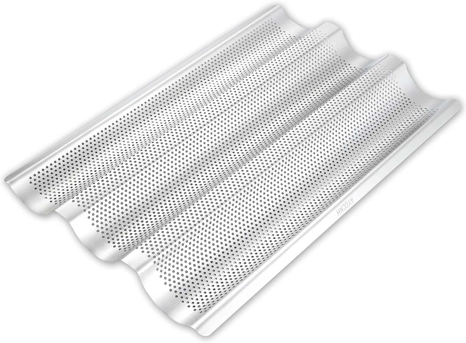 AYCCNH Stainless Steel French Baguette Bread Pan, Perforated Loaf Pans for Baking 15