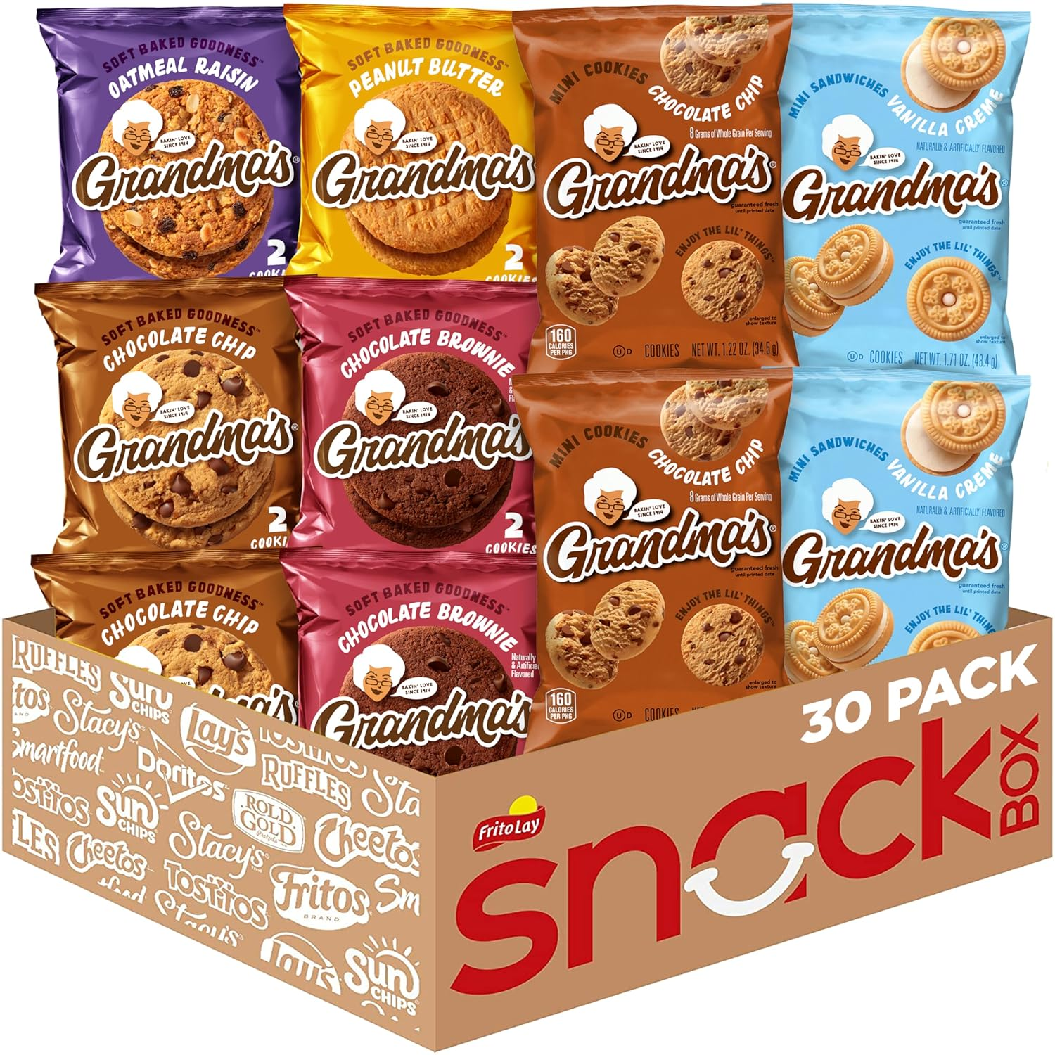 Grandma's Cookies Variety Pack of 30