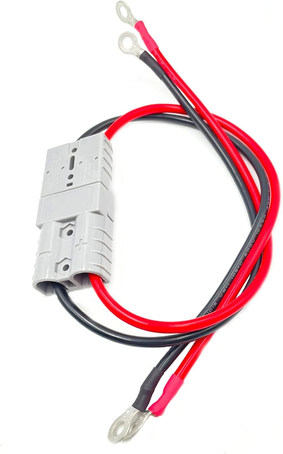 2Pcs Electric Forklift Charging Plug Cable with O Ring Battery Connect Quick Connector 50A 600V Connector Line Single Head Line Battery Charging Cable