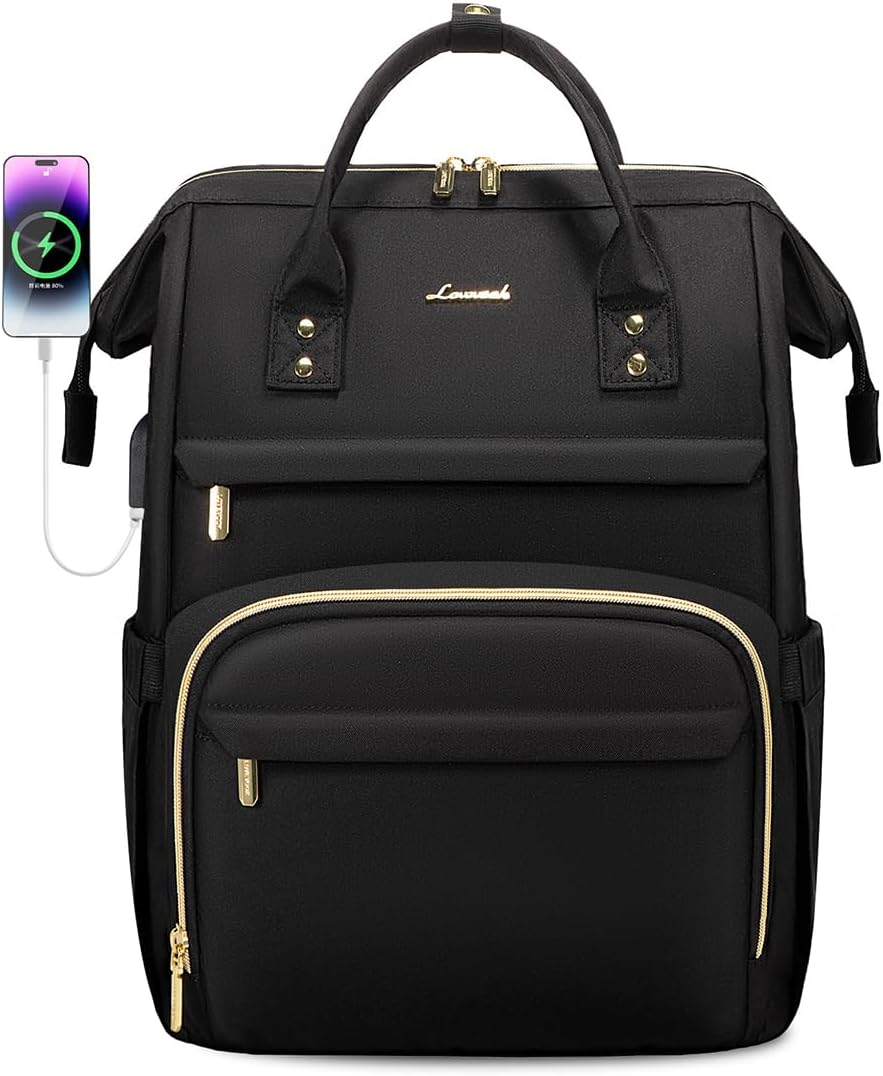 Leather Laptop Backpack 15.6\