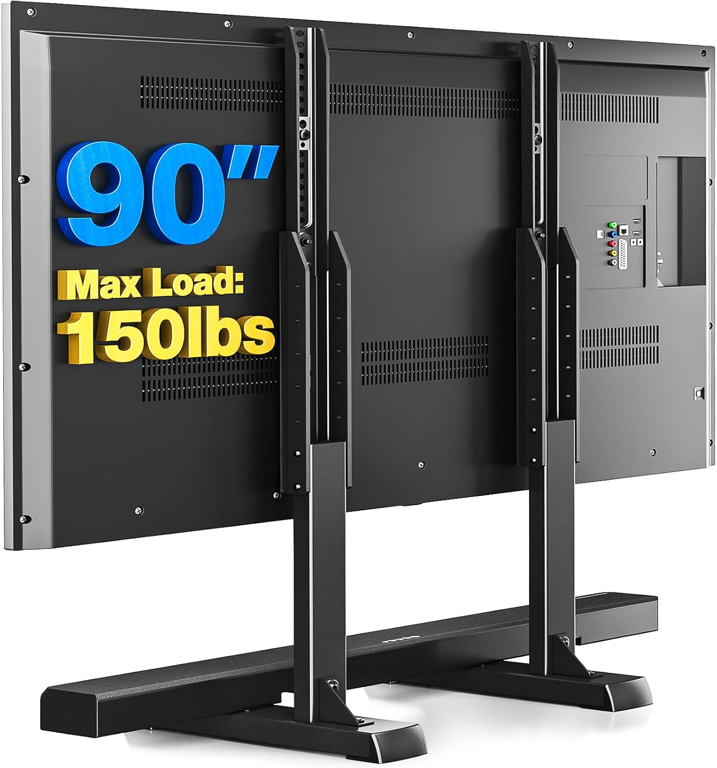 Table Top TV Stand with Height Adjustable TV Legs, TV Stands Base with Cable Management for Most 37 to 86 90 Inch Flat or Curved Tvs, Steel TV Feet Holds up to 150 Lbs, Max VESA 800X600Mm