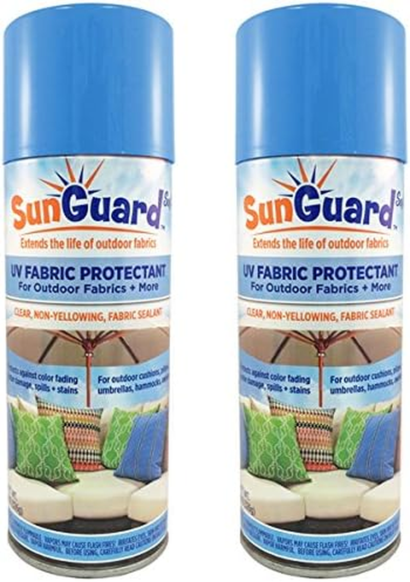 Fabric UV Protectant and Sealant Spray (2 Pack) for Garden and Home Prevents Fading Spills & Stains