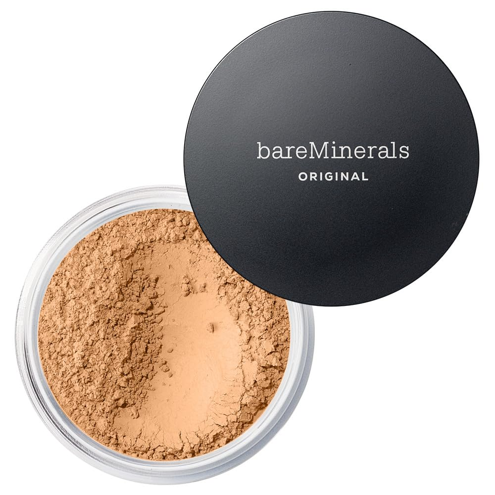 Original Loose Powder Foundation SPF 15, Clean Mineral Powder Face Makeup, Sheer-To-Full Coverage, Talc-Free, Non-Comedogenic, Vegan