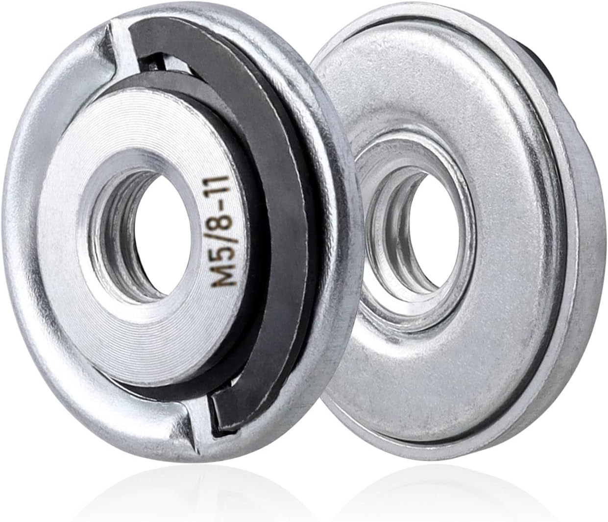 Yakamoz 2Pcs Quick Change Angle Grinder Flange Nuts 5/8-11 Replacement Lock Nut for Grinder Parts 5/8